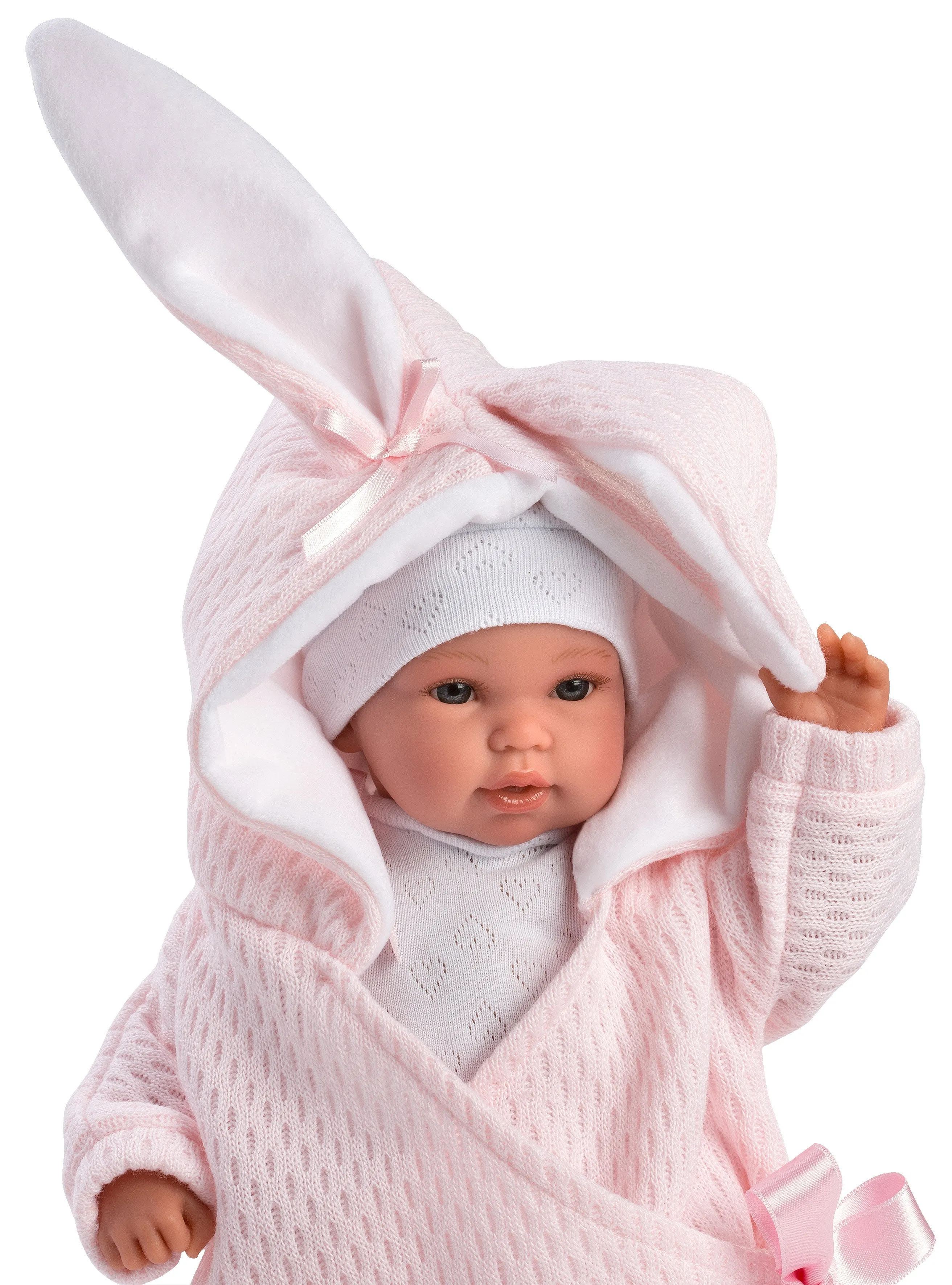 14" Soft Body Newborn Doll Avery with Hooded Bunny Jacket