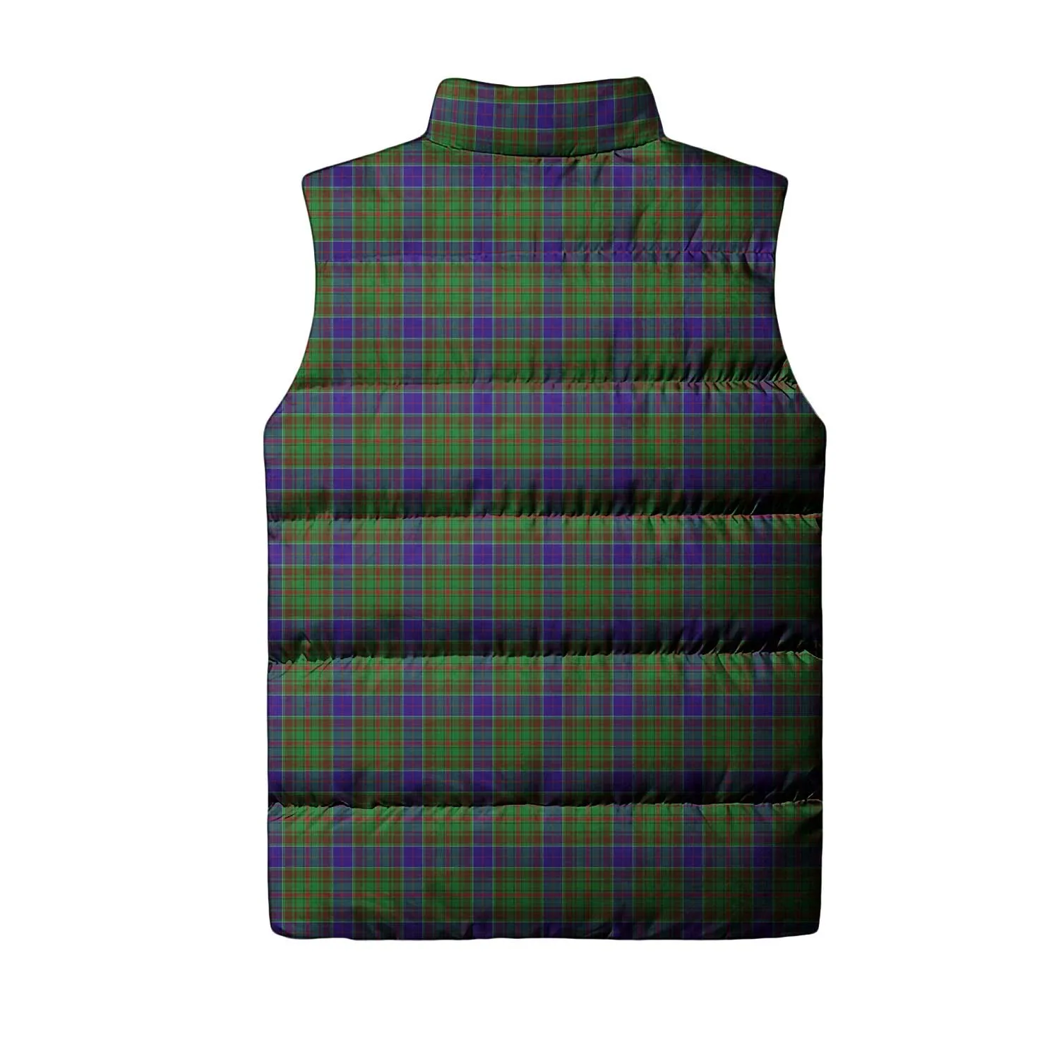 Adam Tartan Sleeveless Puffer Jacket with Family Crest