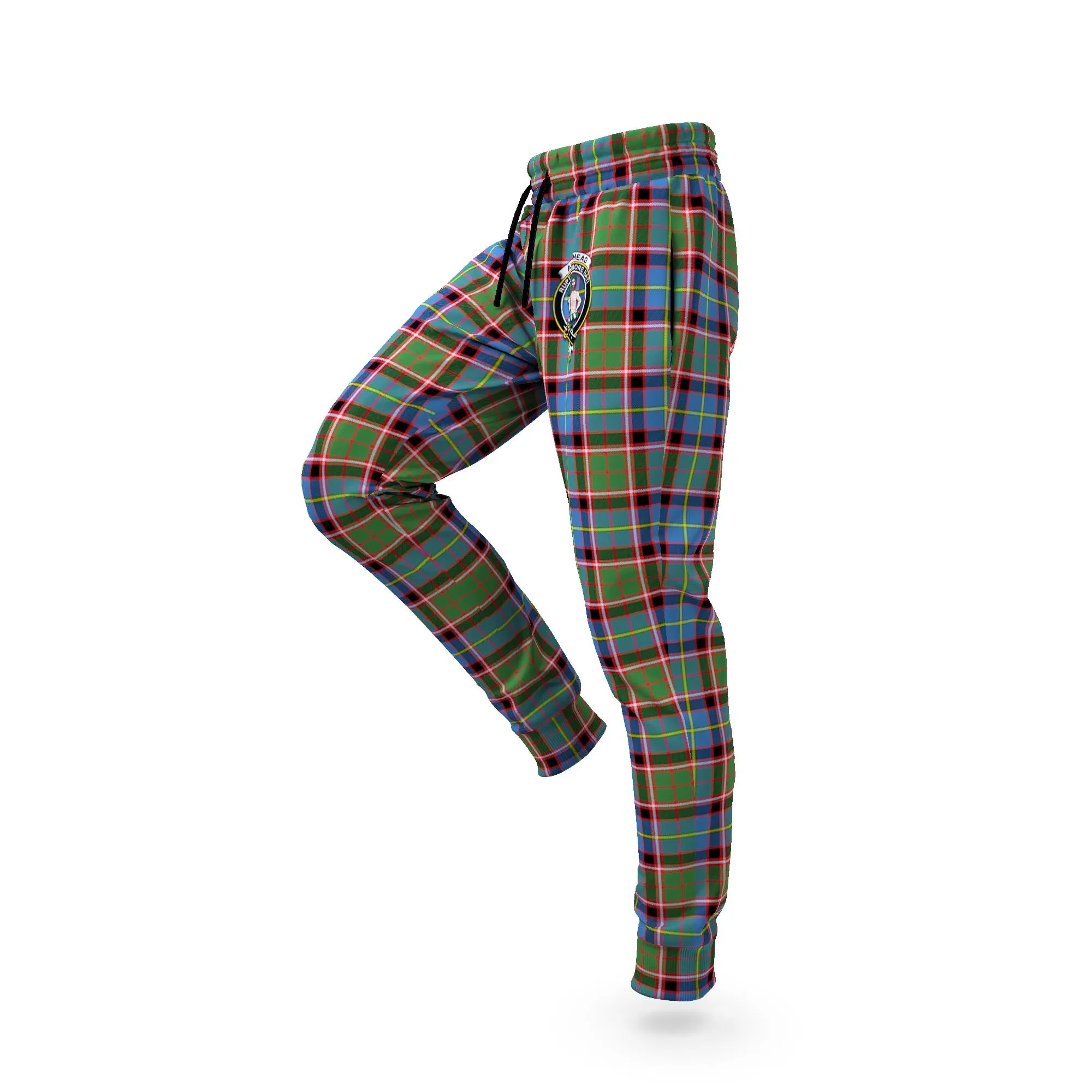 Aikenhead Tartan Joggers Pants with Family Crest