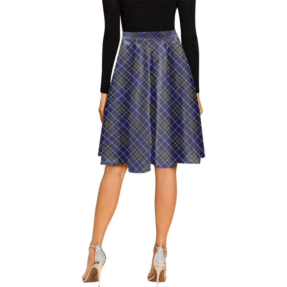 Alexander of Menstry Tartan Melete Pleated Midi Skirt