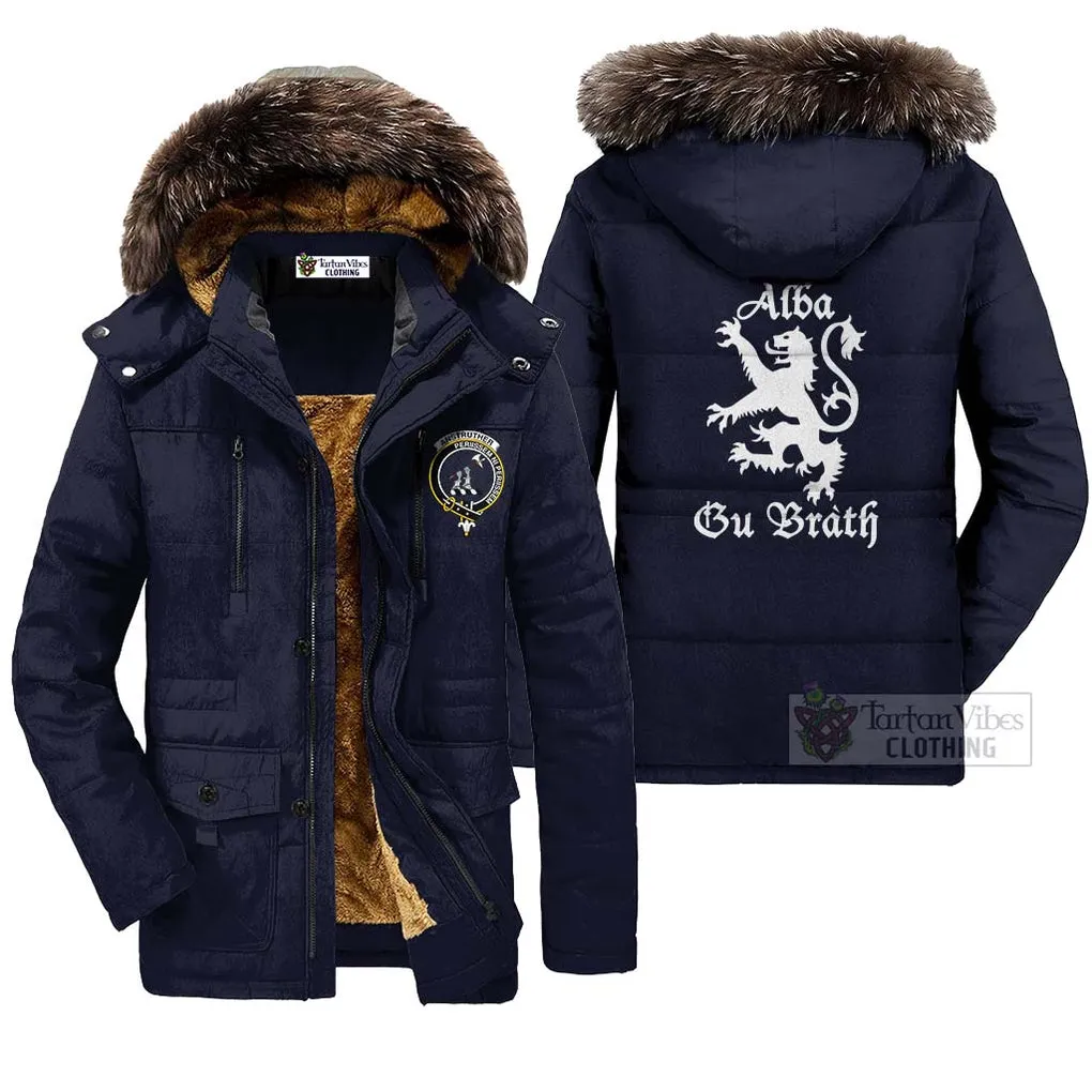 Anstruther Family Crest Parka Jacket Lion Rampant Alba Gu Brath Style