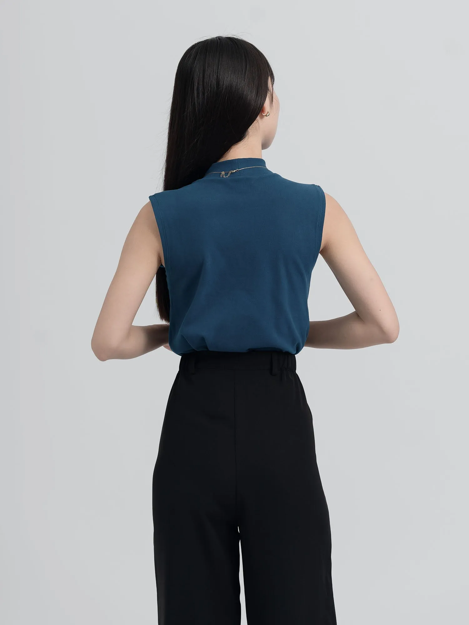 Arabella Turtleneck Sleeveless Top