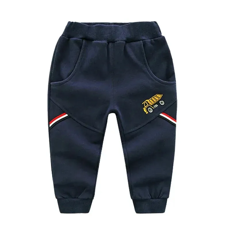 Autumn Winter Boys Pants Fall Clothes for Kids Warm Toddler Clothe Party 3-6Y Teen Comfortable Soft Trousers