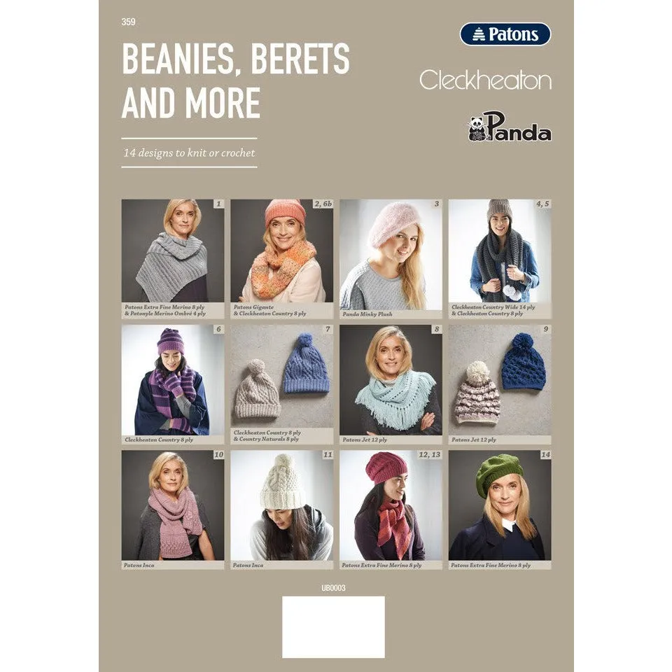 Beanies, Berets and More - 14 designs