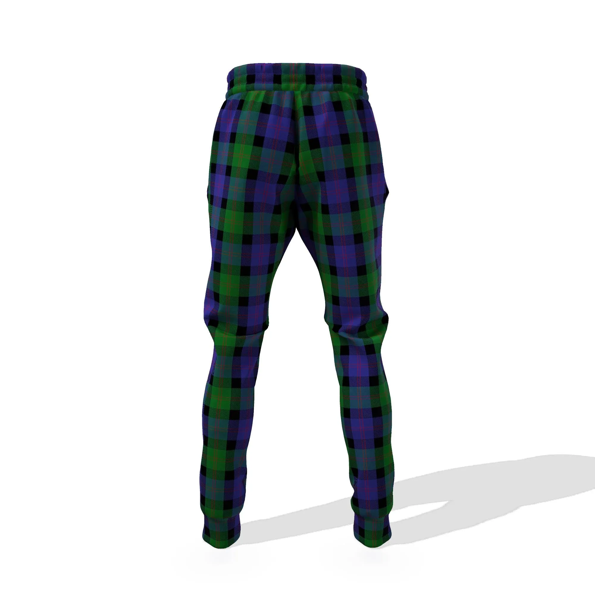 Blair Tartan Joggers Pants with Family Crest