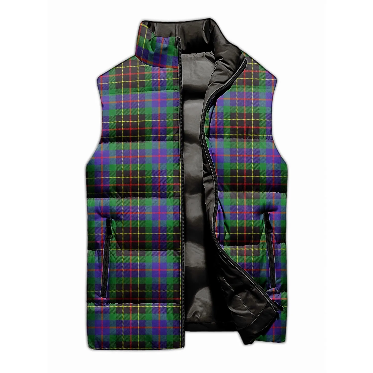 Brodie Hunting Modern Tartan Sleeveless Puffer Jacket