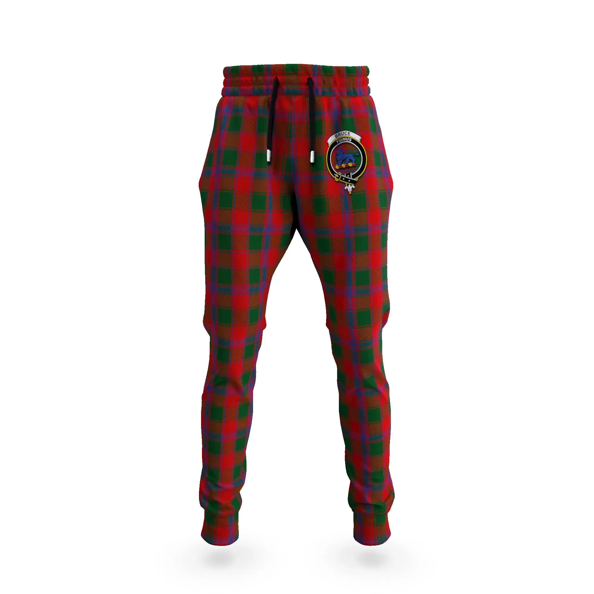 Bruce Old Tartan Joggers Pants with Family Crest