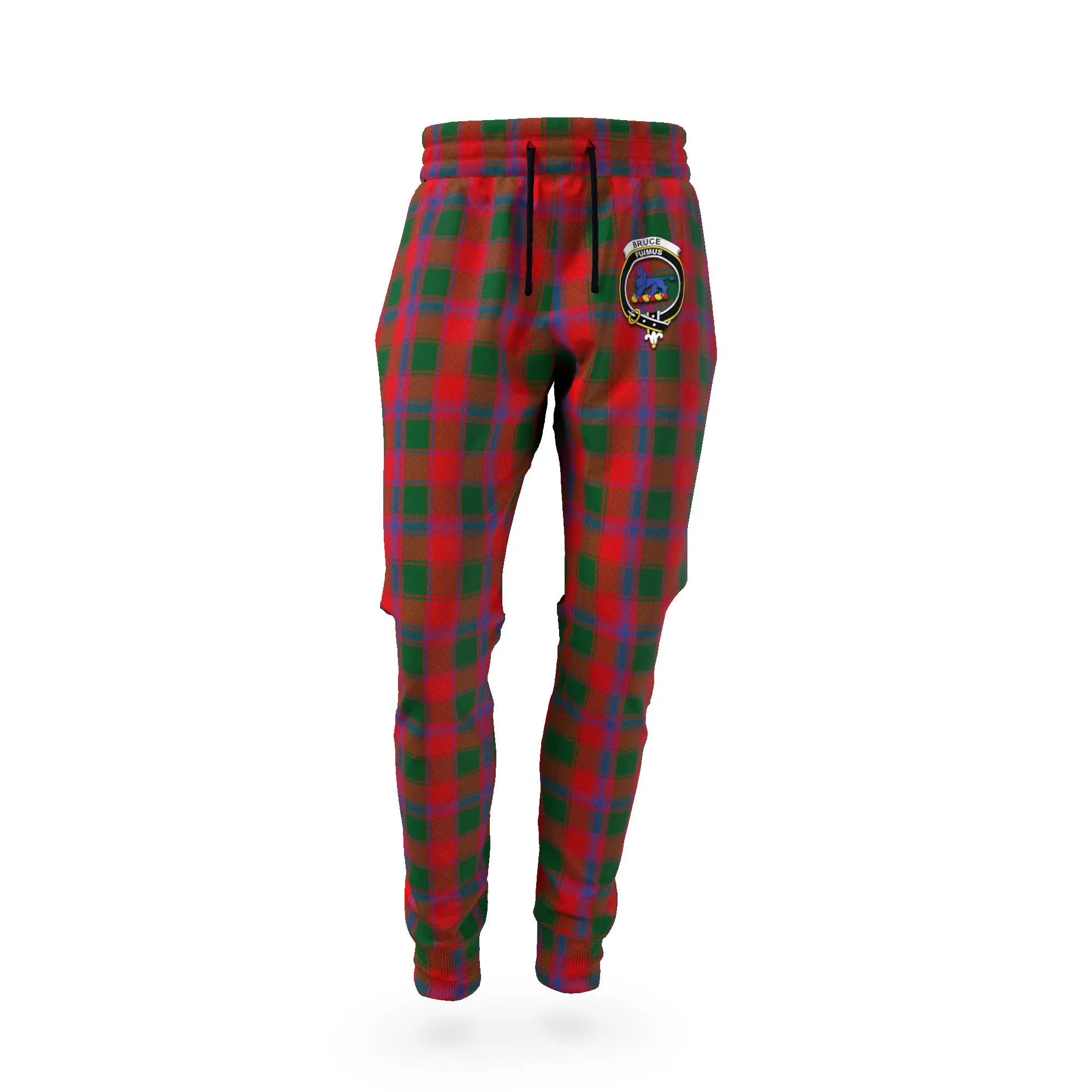 Bruce Old Tartan Joggers Pants with Family Crest