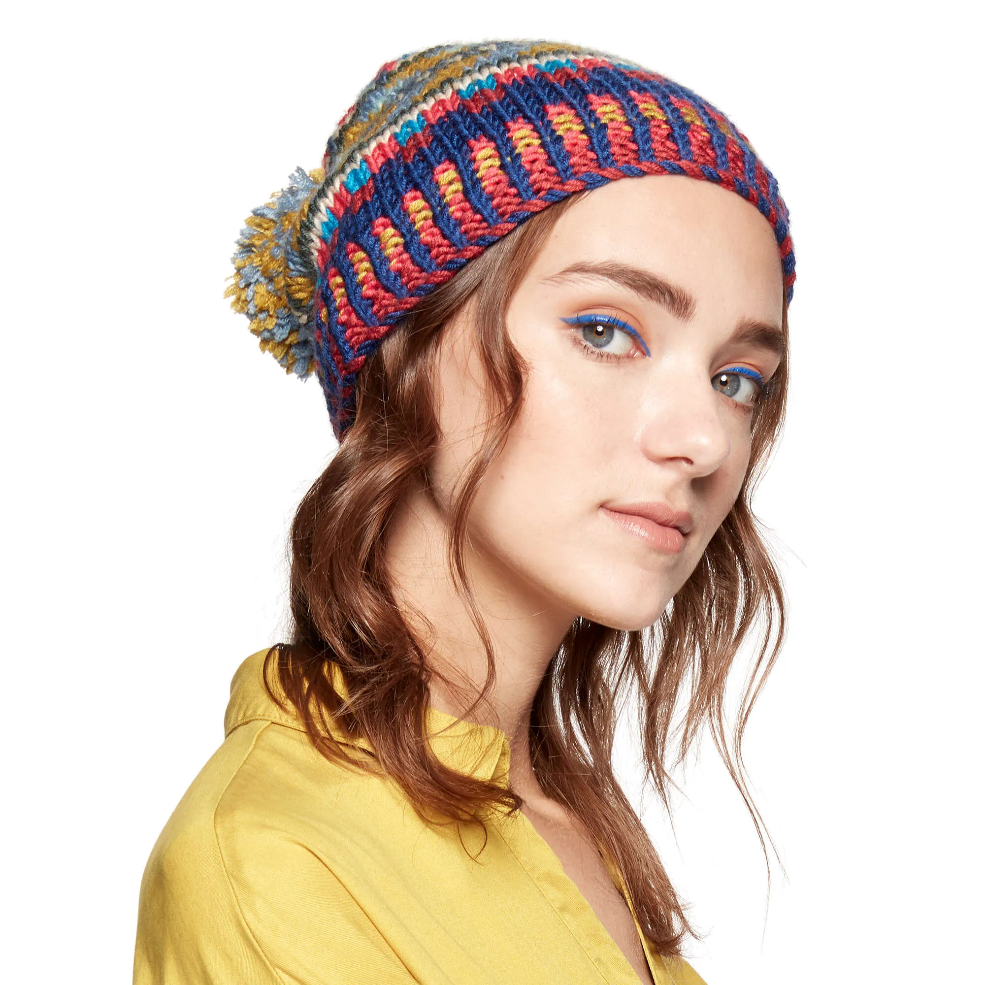 Caron X Pantone Color Rules Knit Fair Isle Hat