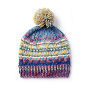 Caron X Pantone Color Rules Knit Fair Isle Hat