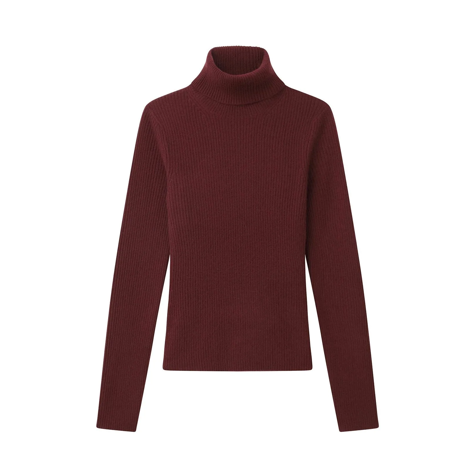 Cashmere Ribbed Turtleneck