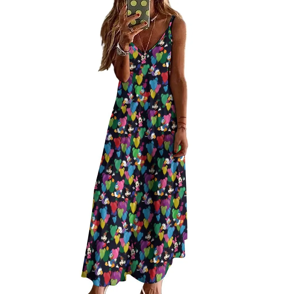 Character Balloons Women's Summer Slip Long Dress