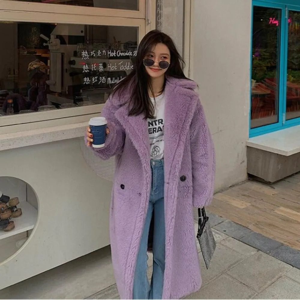 Faux Fur Teddy Loose Coat