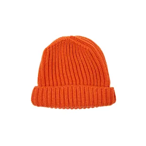 GRP Merino Chunky Knit Beanie in Orange