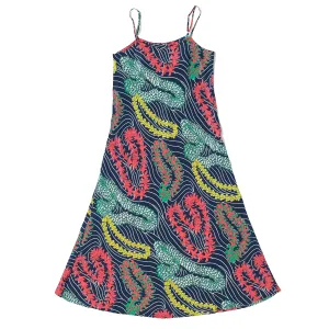 Ho'olaule'a (Slip Dress) - Navy