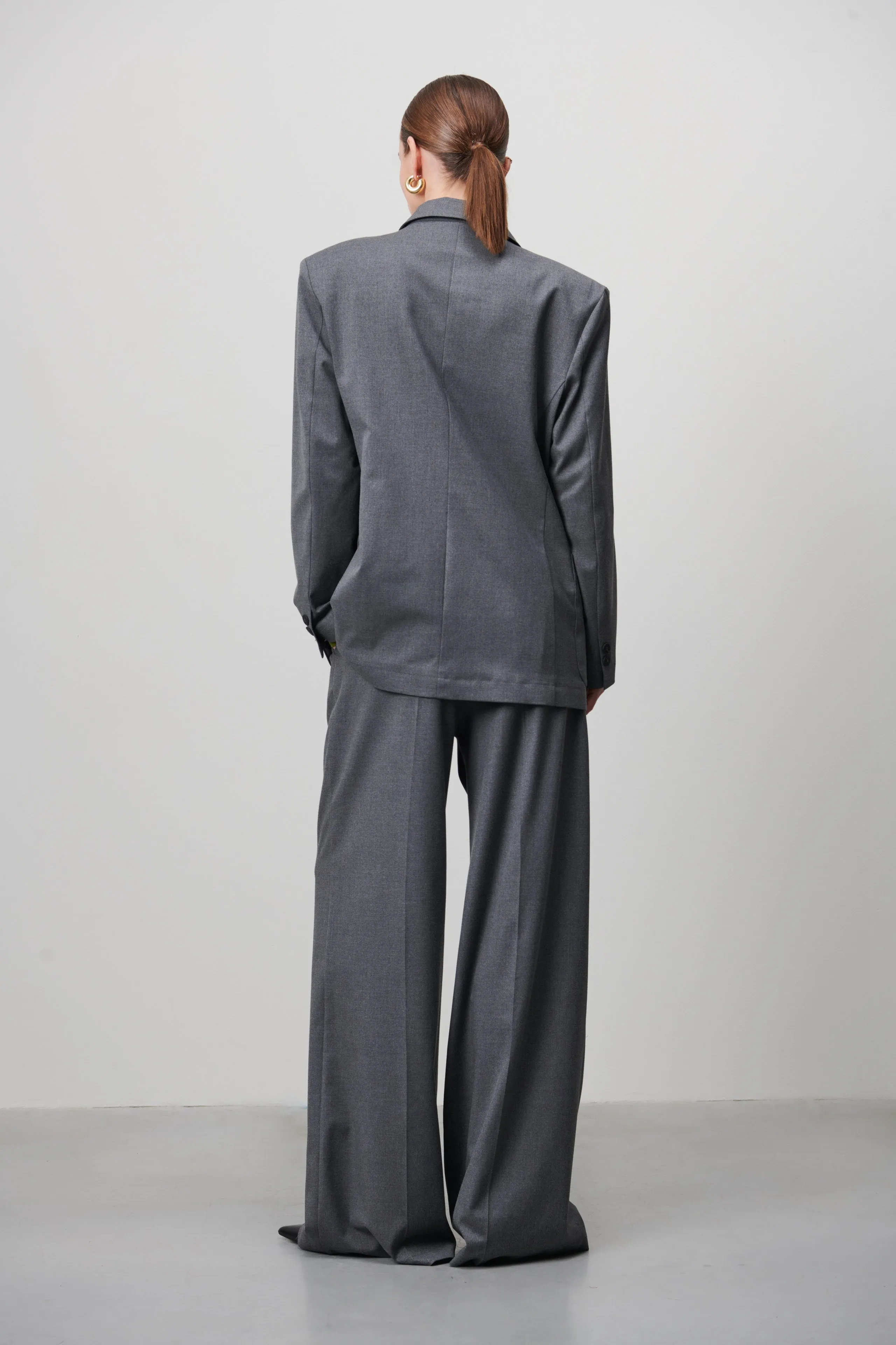 Lennard Oversize Blazer | Dark Grey