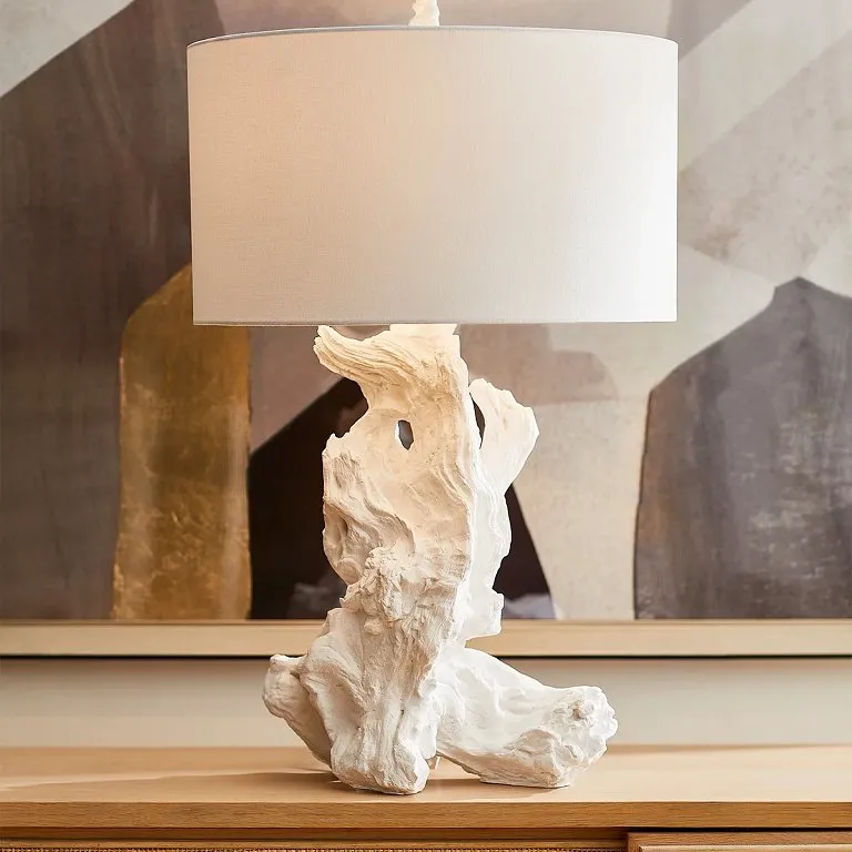 Monterey Bay Bleached Driftwood Lamp