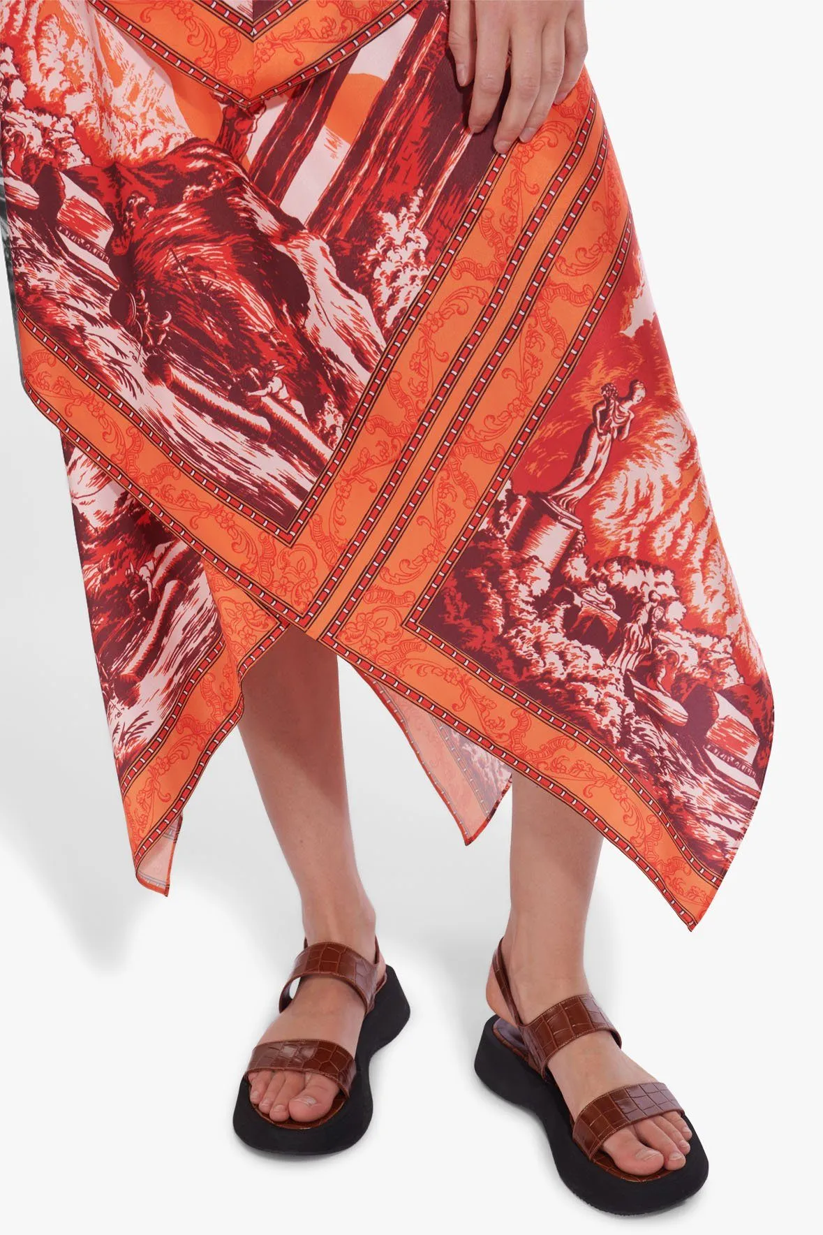 SCOTIA SKIRT | TAPESTRY NECTARINE