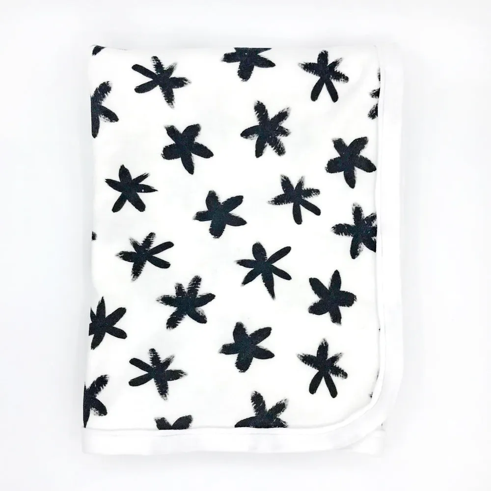 Starry Eyed Baby Receiving Blanket - Organic Cotton