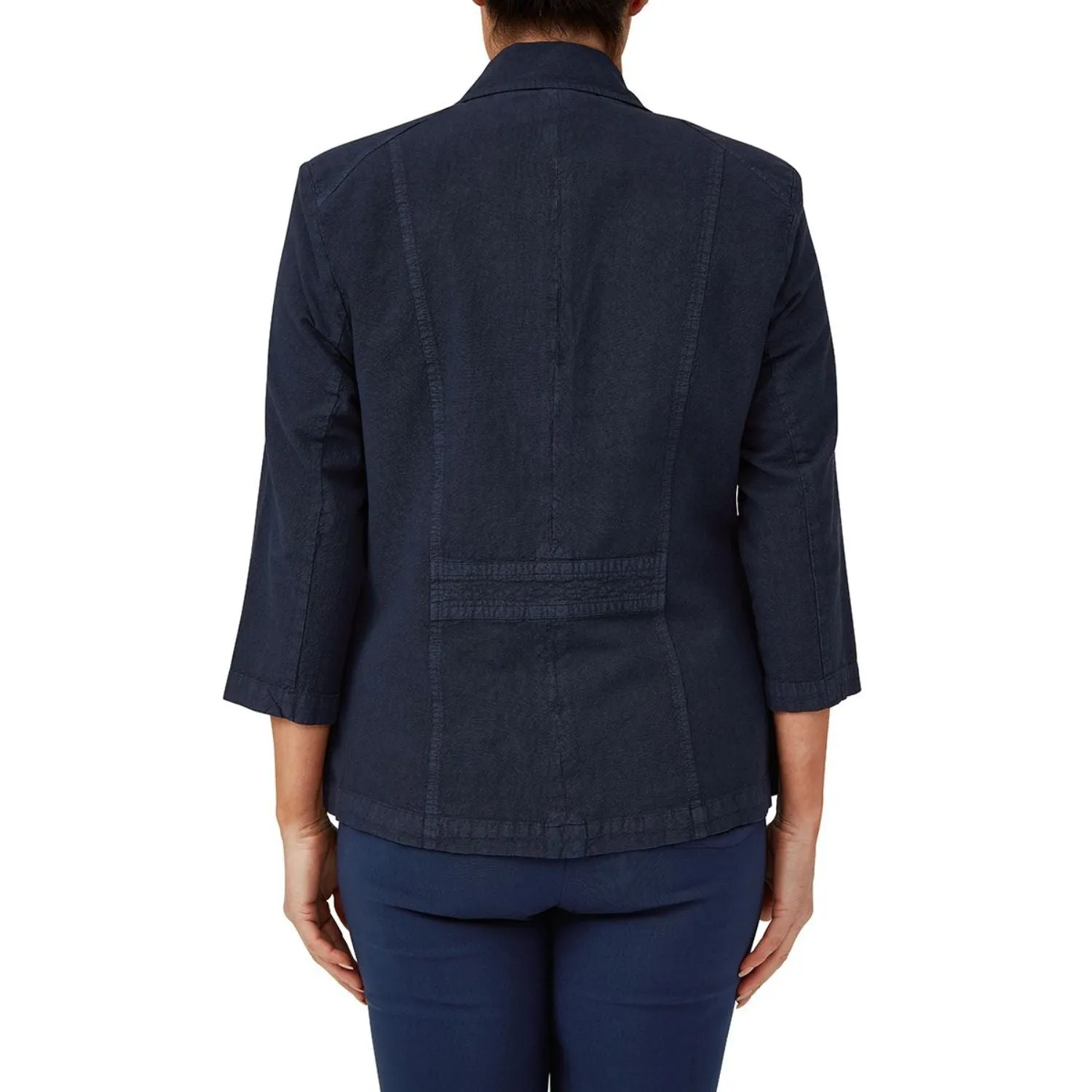 TIGI 10/12 Denim Wash Dual Pocket Blazer