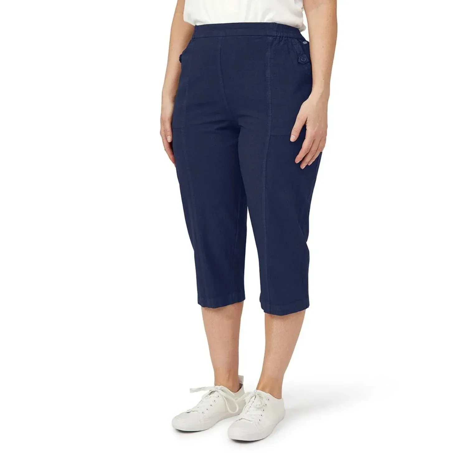 TIGI 14/16 Denim Wash Crop Trouser