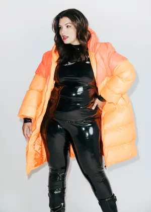 Two Tone Puffer Coat