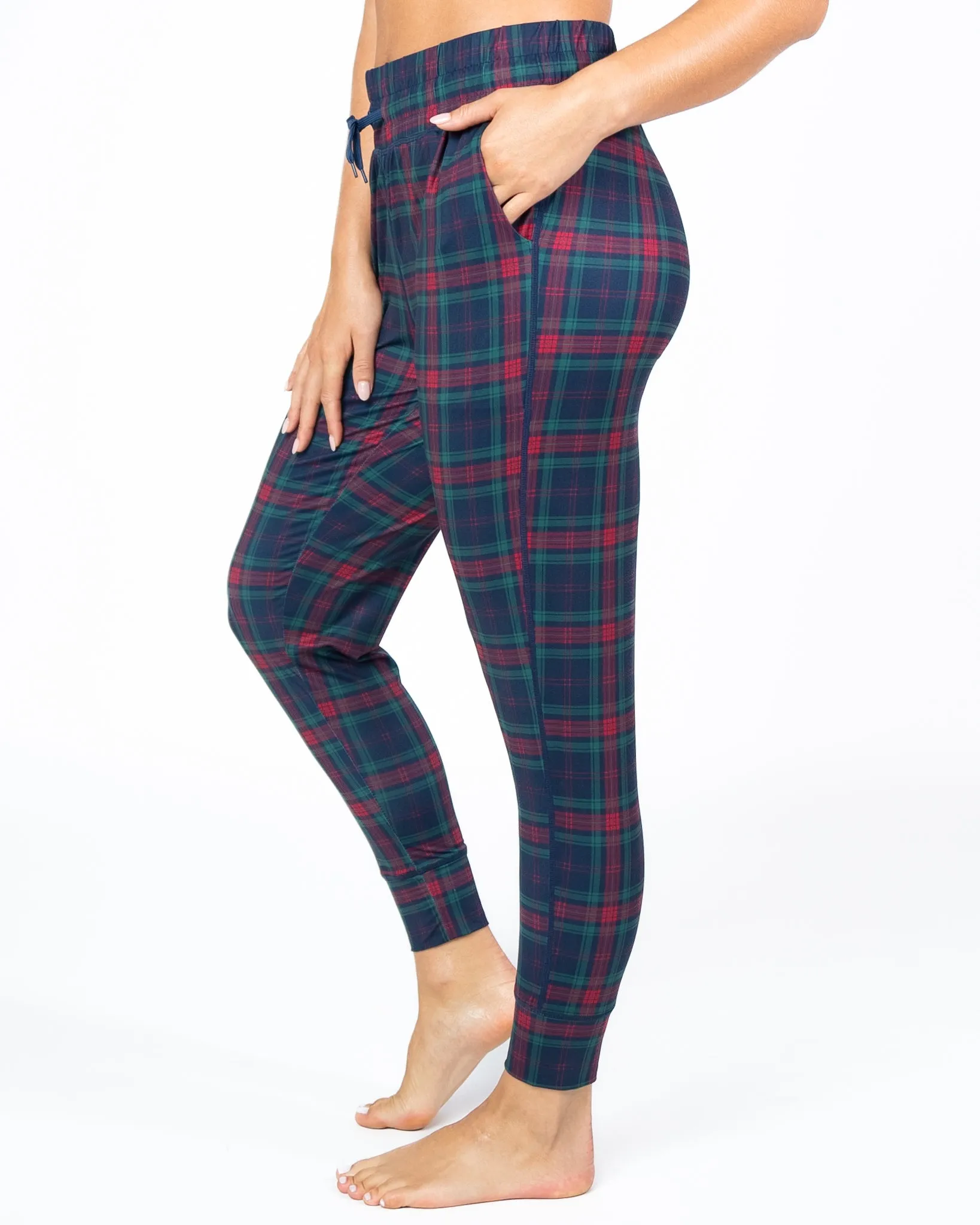 Weekend Joggers - Holiday Plaid